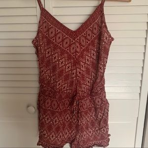 BE COOL red tribal romper